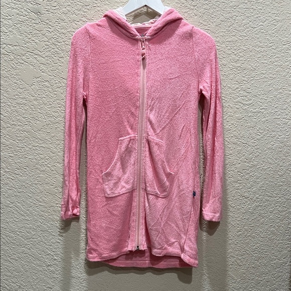 Kickee Pants Other - Kickee Pants Terry Front Zip After Swim with printed lined hood size Small 6/8